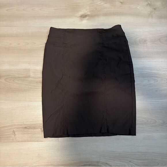 Tribal‎ Brown Pull On Stretch Pencil Skirt Size 6 - Picture 2 of 8
